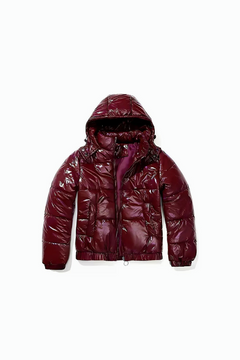 Red velvet Puffer Jacket